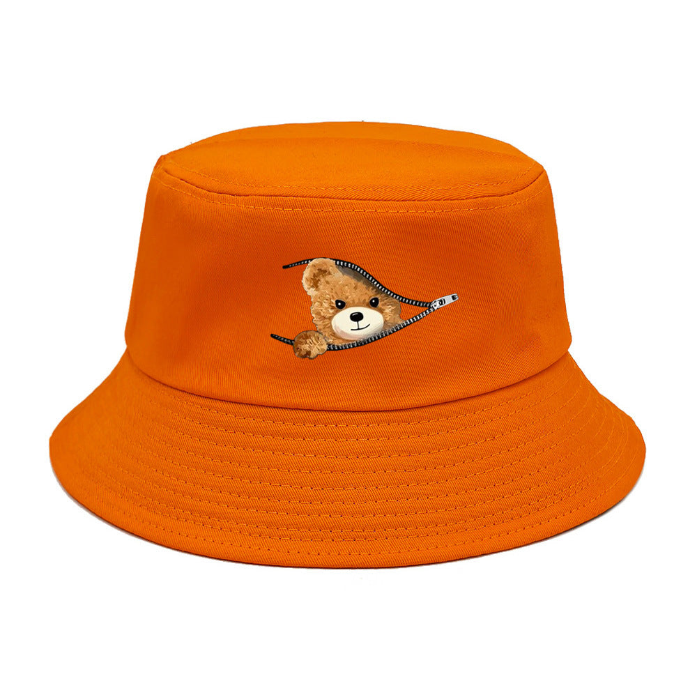 Wholesale New Printed Bear Bucket Hat